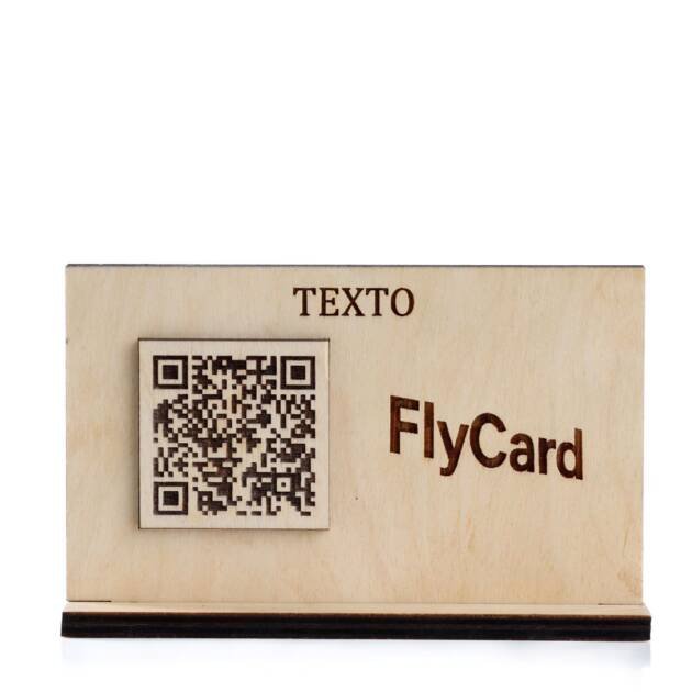 Letrero de código QR de madera personalizado